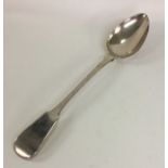 A heavy fiddle pattern silver basting spoon of typ