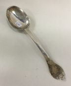 An early James II silver trefid spoon with rat tai