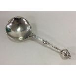 An unusual 17th Century Norwegian silver spoon wit