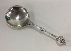 An unusual 17th Century Norwegian silver spoon wit