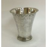 An 18th Century tapering Swedish silver beaker wit