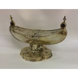 An unusual silver gilt incense burner of Gothic de