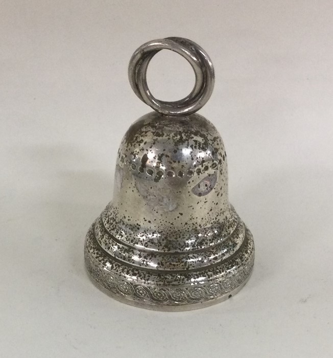 A Continental silver tapering bell of typical form