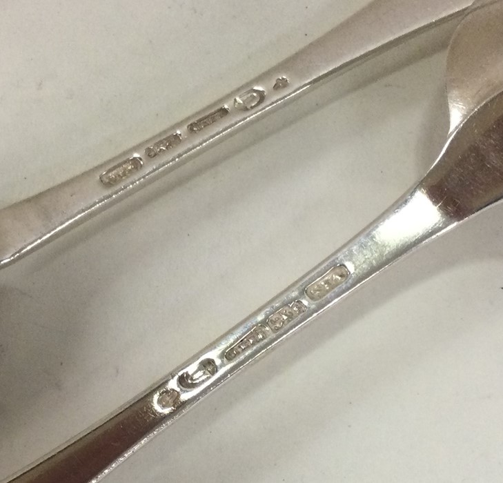 A set of four heavy OE pattern Dutch silver spoons - Image 2 of 2