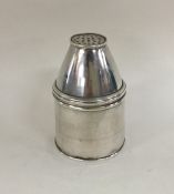 An early 19th Century French silver powder shaker