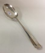 A heavy Hanoverian pattern silver tablespoon. Lond