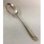 A heavy Hanoverian pattern silver tablespoon. Lond