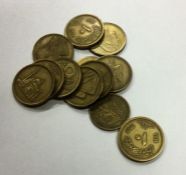 12 x Egyptian coins.