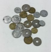 A bag of Lebanon coins.