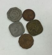 5 x Pakistan coins.