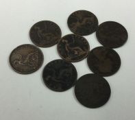 A bag of 8 x Victorian Pennies.