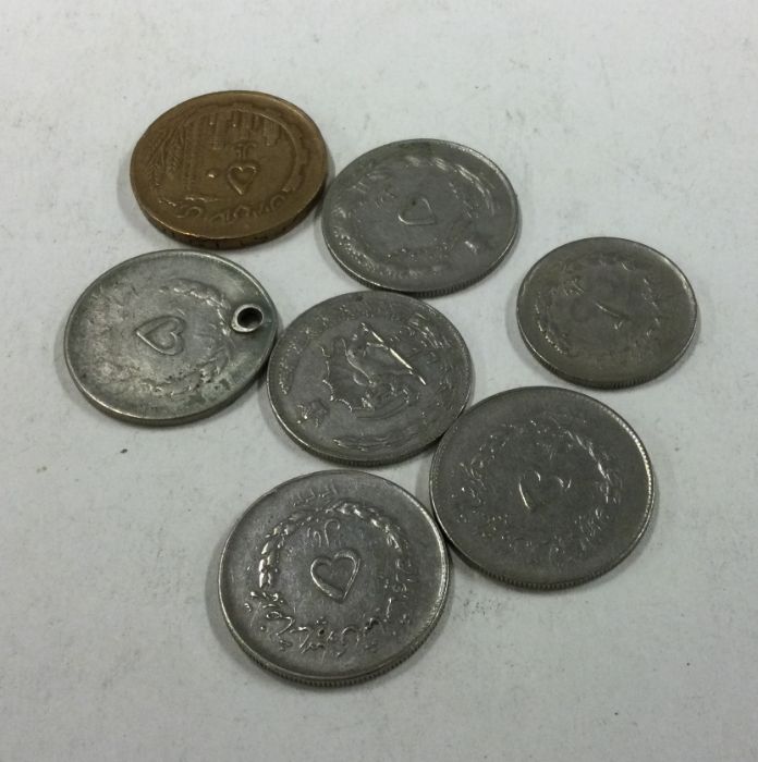 7 x Middle Eastern coins.