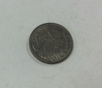 A Monaco 100 Francs coin dated 1950.