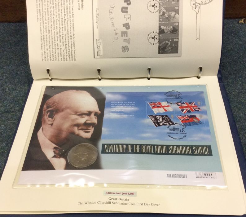 A folio of numerous First Day Cover coin and stamp - Image 2 of 2