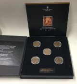 A boxed George V World War I Penny collection.