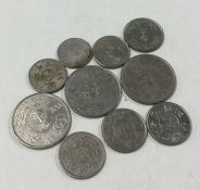 10 x Middle Eastern coins.