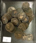 A bag of Queen Victoria Pennies.