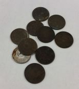 A bank bag of 10 x Japanese coins.