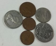 A small bag of 6 x St Helena coins.