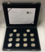 A Royal Mint 25th Anniversary £1 coin silver Proof