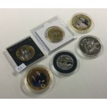 A group of gold plated commemorative Royal Proof c