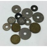 12 x British-West Africa coins.