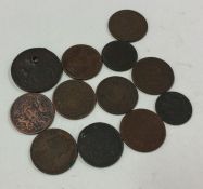 12 x East India Company coins: 9 x Victorian; 2 x