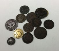 A bag of French coins.