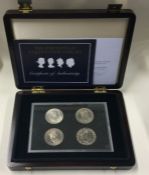 A boxed 'The Portraits of a Queen' Proof coin set.
