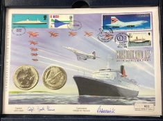 A boxed commemorative 'The Concorde and QE2 35th A