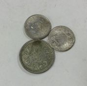 2 x India 1/4 Rupees dated 1942 and 1943 together