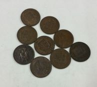 9 x Jersey Pennies.