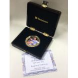 A commemorative boxed Prince George gold plated P
