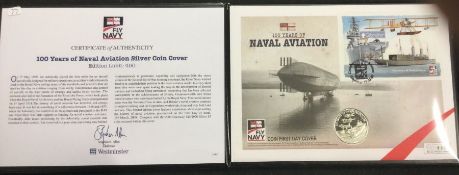A commemorative '100 Years of Naval Aviation' Firs