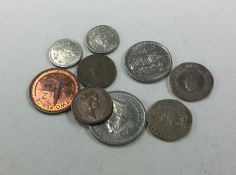 A small bag of Gibraltar coins.