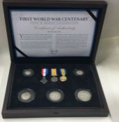 A World War I Centenary Proof coin and medal colle