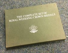 A complete set of Royal Wedding Crown Medals.