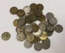 A bank bag of 1 Anna coins of various dates.