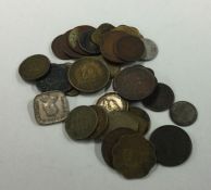 A small bag of Ceylon coins.