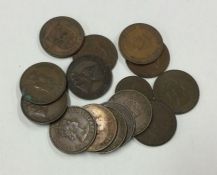 A bank bag of old Jersey Pennies.