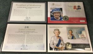 Two commemorative Queen Elizabeth II First Day Cov