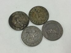 4 x East Africa Shillings dated 1942; 1950; 1952 a
