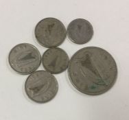 A small bag of 6 x Irish coins.