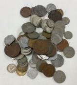 A bank bag of East Caribbean States coins.