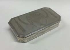 A massive Continental silver box decorated with sw