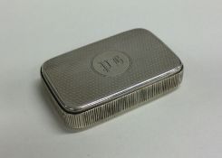 A heavy large silver combination vesta / snuff box