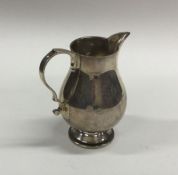 A good heavy Georgian style silver pitcher cream j