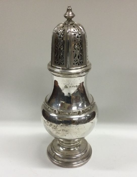 A good quality silver sugar caster. Birmingham. By