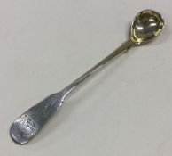 A large Scottish Provincial silver condiment spoon