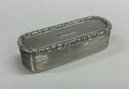 A good heavy oval George III silver snuff box with